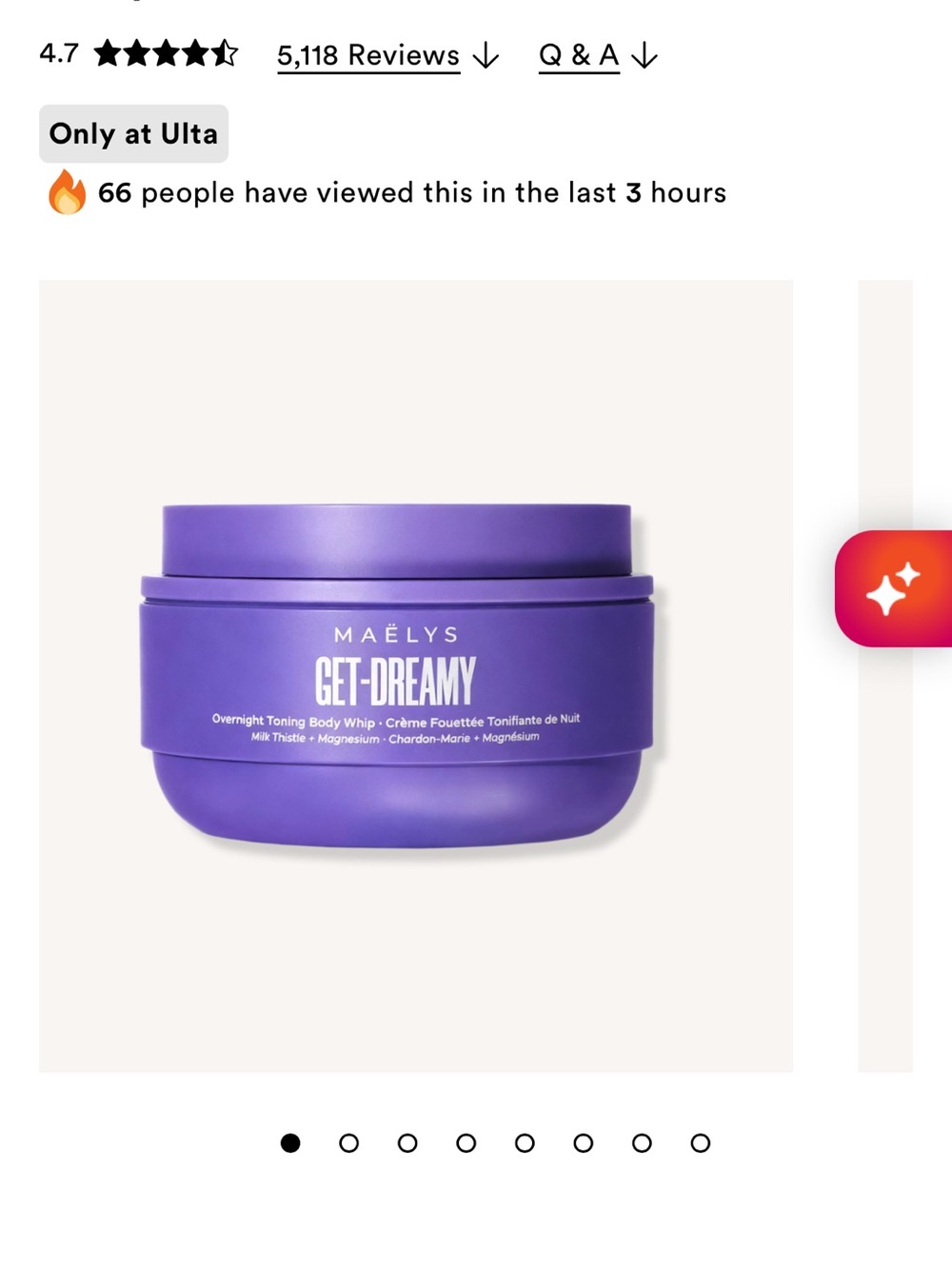 MAËLYS Get-Dreamy Overnight Toning Body Whip 😍 Firming Toning Cream 6.8 OZ - Picture 4 of 5
